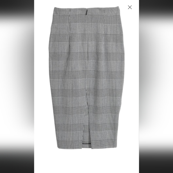 Houndstooth Pencil Skirt sz 0 - Picture 4 of 10